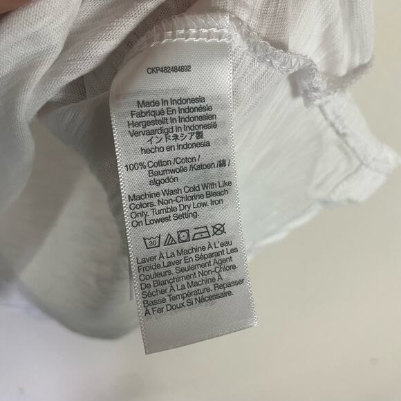 Madewell Slub Crewneck Cotton Casual Muscle Tee US Women's XXS New - Picture 5 of 7